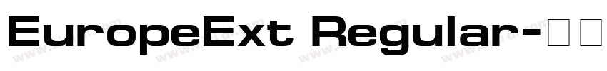 EuropeExt Regular字体转换